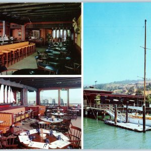 Jumbo c1970s Tiburon, CA Windjammer Restaurant Postcard Oversized Vtg 1T