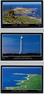 3 Postcards AUGUSTA, Western Australia ~ CAPE LEEUWIN LIGHTHOUSE  4x6