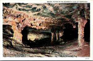 Vtg Bridal Altar in the Mammoth Cave of Kentucky KY 1920s WB Unused Postcard