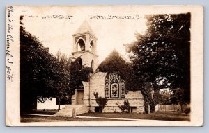 K1/ Springboro Ohio RPPC Postcard c1910 Universalist Church  151