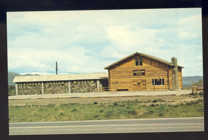 St. Ignatius, Montana/MT Postcard, Flathead Indian Museum & Trading Post