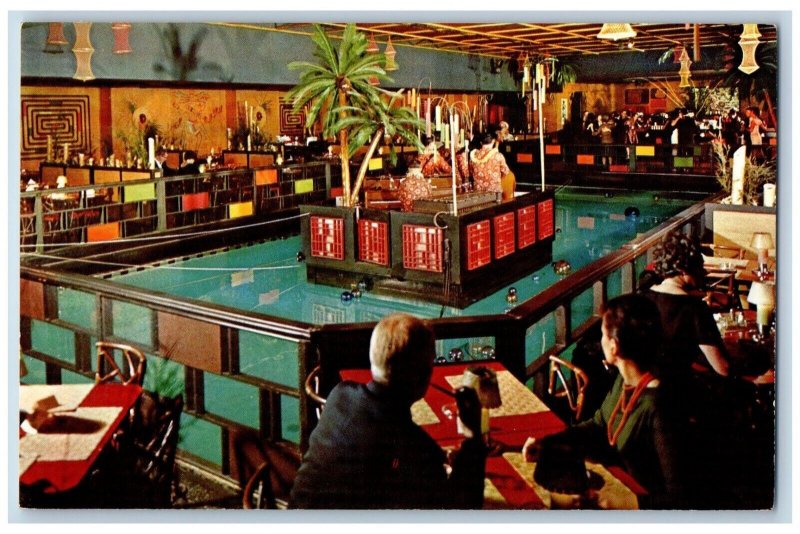 San Francisco California Postcard Tonga Room Fairmont Hotel Nob Fairmont c1960
