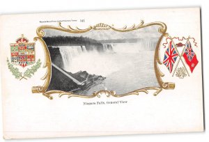 Niagara Falls Canada Embossed Gold Enhanced Postcard 1901-1907 General View