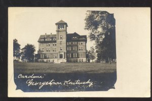 RPPC GEORGETOWN KENTUCKY CARDONA VINTAGE VELOX REAL PHOTO POSTCARD