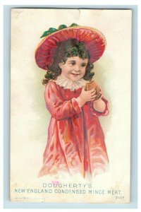 1880s Dougherty's New England Mince Meat Adorable Child P195