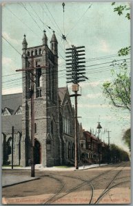 LANCASTER PA FIRST METHODIST EPISCOPAL CHURCH ANTIQUE POSTCARD