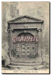 Postcard Ancient Arles Renaissance door Street Dulou