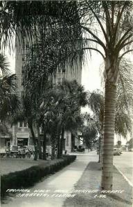 Cook Hotel Terrace 1940s RPPC Photo Postcard Sarasota Florida 5156