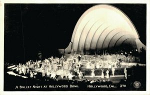 USA A Ballet Night at Hollywood Bowl Hollywood California RPPC 06.57