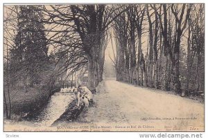 Rouvres-sur-Aube (Haute Marne) , Avenue et Bief du Chateau , France , PU-1920