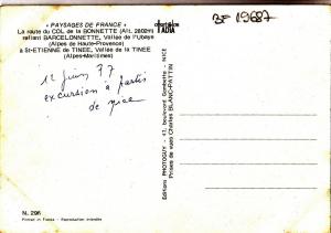 BF19687 a de haute prov col de la bonnette  paysage france front/back image