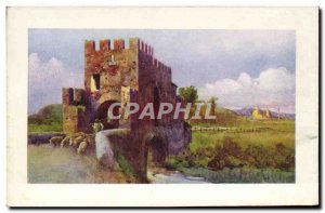 Old Postcard Roma Ponte Nomentano