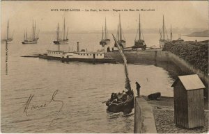 CPA PORT-LOUIS - Le Port la Cale - Depart du Bac de Karnevei (33064)