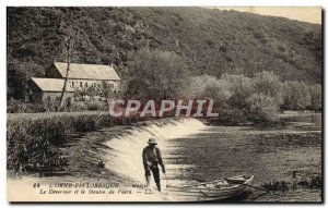 Old Postcard L & # 39Orne Maizet the picturesque weir and mill