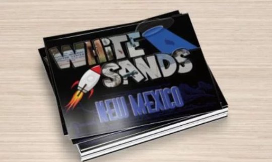 Large Letter Post Card, White Sands New Mexico Photographs