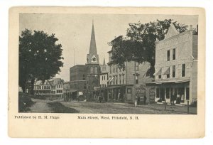 NH - Pittsfield. Main Street West ca 1910