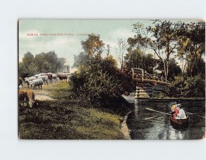 Postcard Scene, Washington Park, Chicago, Illinois