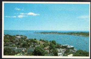 Massachusetts Aerial of MARBLEHEAD The Yachting Capital of the World 1950s-1970s