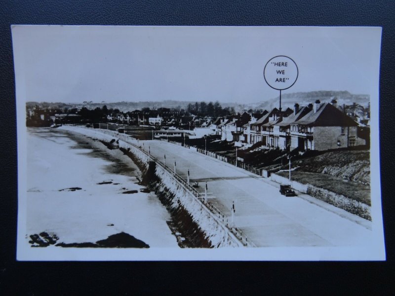 Devon TORQUAY / PAIGNTON Coast Road - Old RP Postcard by Royce