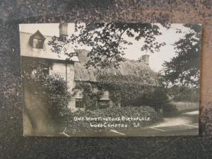 LONG COMPTON ENGLAND c1910 RPPC WHITTINGTON BIRTHPLACE