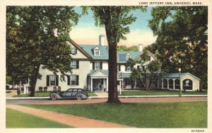 Vintage Postcard 1930's Lord Jeffery Inn Amherst MA Massachusetts C.T. Art Color