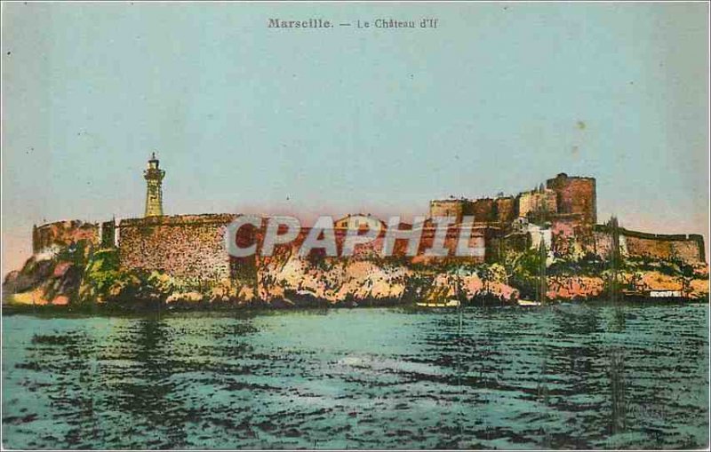 'Old Postcard Marseille Chateau d''If'