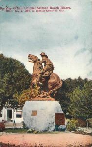 Bucky O'Neil Rough Riders Monument C-1910 Prescott Arizona Spanish War 1120