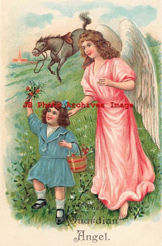 6 Postcards Set, ASB No 250, Guardian Angel Protecting Children