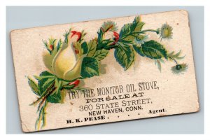 Vintage 1880's Victorian Trade Card Monitor Oil Stove New Haven Connecticut