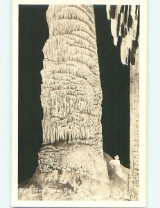 Pre-1942 rppc CAVERNS - GIANT DOME IN BIG ROOM Carlsbad New Mexico NM t2770