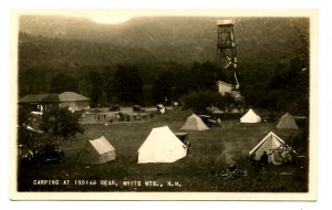 NH - Lincoln. Camping at Indian Head    *RPPC