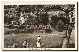 Old Postcard The castle of & # 39Abondance
