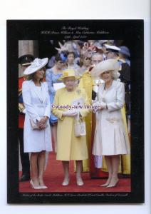 er0328 - The Queen outside the Church at William & Kate's Wedding - postcard