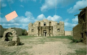 Alamo Courtyard, Alamo Village, Shahan Angus Ranch, U.S. 90, Postcard