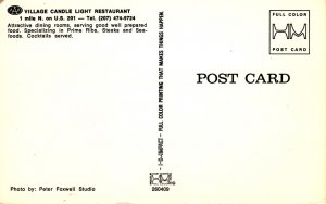 Skowhagan, Maine - The Village Candle Light Restaurant - c1950