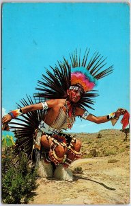 VINTAGE POSTCARD INDIAN DANCE PHOTO BY HARVEY CAPLIN c. 1960s