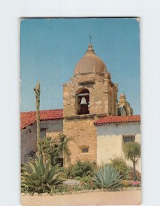 Postcard Bell Tower, San Carlos Mission, Carmel, California