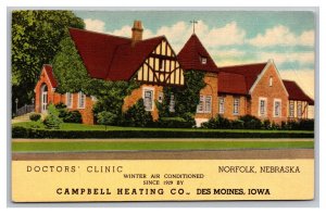 Campbell Heating Co. Des Moines Iowa Advertising Postcard