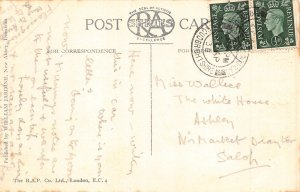 Scotland 1938 Sweetheart Abbey vintage postcard