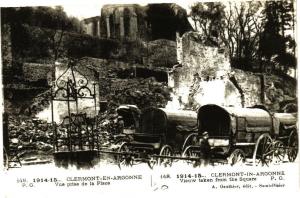 CPA 1914-15.. Clermont-en-Argonne - Vue prise de La Place .... (178366) 