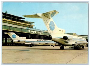 1968 Tempelhof Airport Berlin Germany Posted Panam N357PA Airplane Postcard