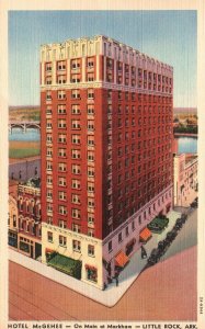 Vintage Postcard Hotel McGehee On Main And Markham Little Rock Arkansas AR