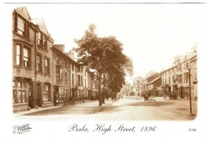 Bala High Street, 1890, Wales, Francis Frith Collection Postcard