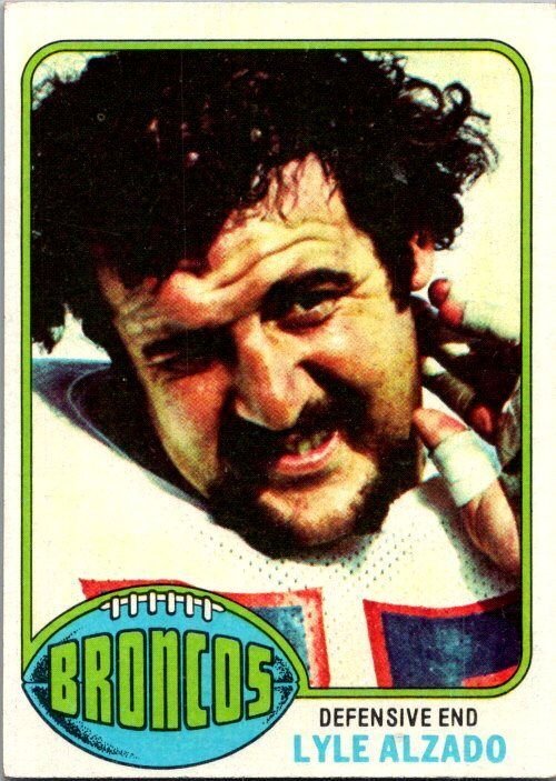 1976 Topps Football Card Lyle Alzado Denver Broncos sk4231
