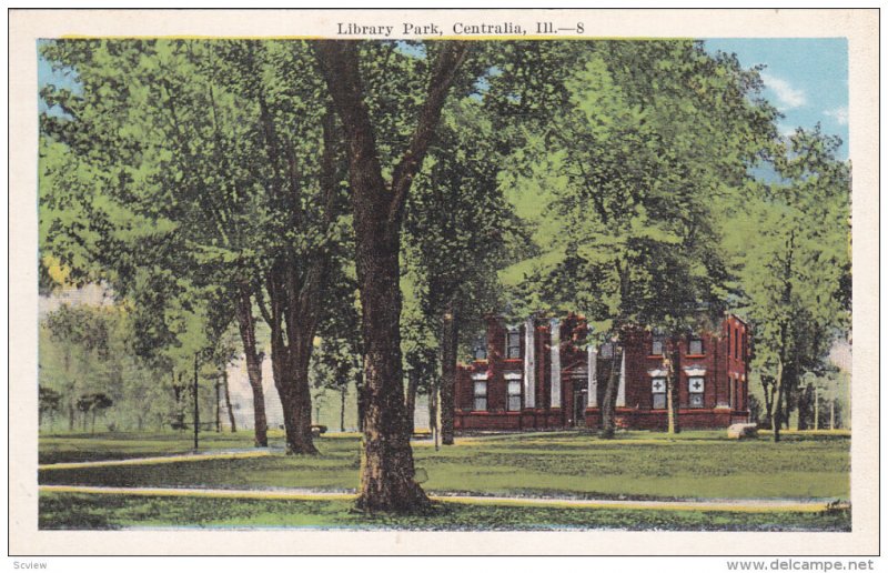 CENTRALIA, Illinois; Library Park, 10-20s