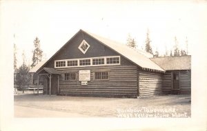 West Yellowstone Montana Rainbow Tabernacle Real Photo Vintage Postcard AA64878