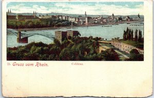 M-45019 Gruss vom Rhein/Greetings from the Rhine Coblenz/Koblenz Germany Europe