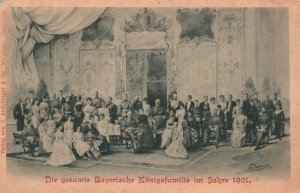 Vintage Postcard 1900's Die Gesamte Bayerische Konigsfamilie im Jahre 1901