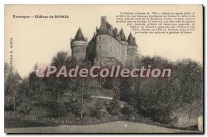 Postcard Old Dordogne Chateau De Bannes