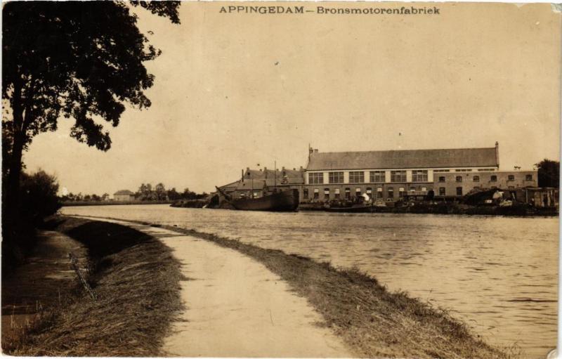 CPA AK APPINGEDAM real photo Bronsmotorenfabriek NETHERLANDS (706323)